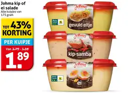 Hoogvliet Johma kip of ei salade aanbieding
