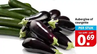 Hoogvliet Aubergine of courgette aanbieding