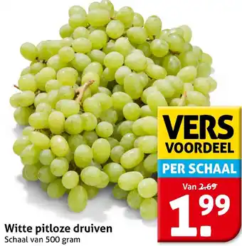 Hoogvliet Witte pitloze druiven aanbieding