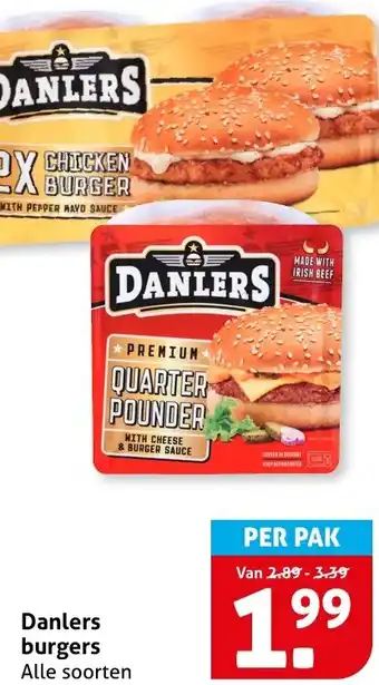 Hoogvliet Danlers burgers aanbieding