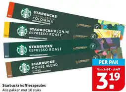 Hoogvliet Starbucks koffiecapsules aanbieding