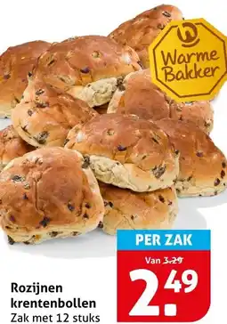 Hoogvliet Rozijnen krentenbollen aanbieding