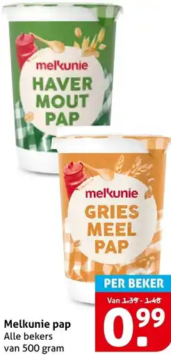 Hoogvliet Melkunie pap aanbieding