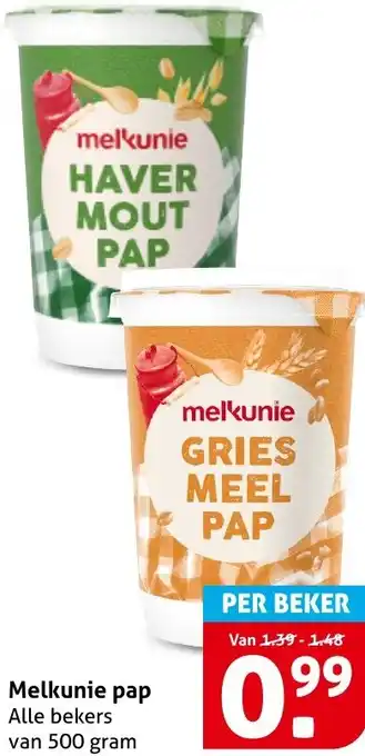 Hoogvliet Melkunie pap aanbieding