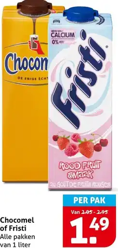 Hoogvliet Chocomel of Fristi aanbieding