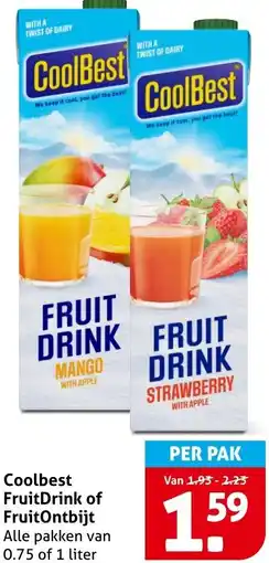 Hoogvliet Coolbest FruitDrink of Fruit Ontbijt aanbieding