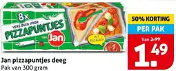 Hoogvliet Jan pizzapuntjes deeg aanbieding