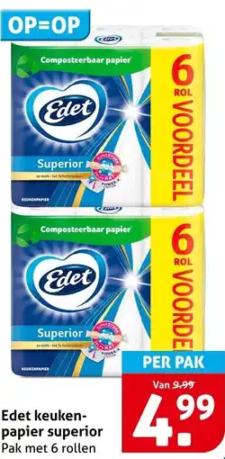 Hoogvliet Edet keukenpapier superior aanbieding