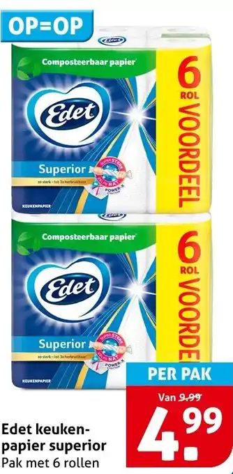 Hoogvliet Edet keukenpapier superior aanbieding