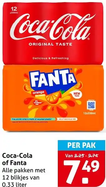 Hoogvliet Coca-Cola of Fanta aanbieding