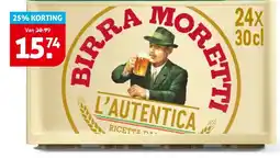 Hoogvliet Birra Moretti aanbieding