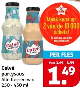 Hoogvliet Calvé partysaus aanbieding