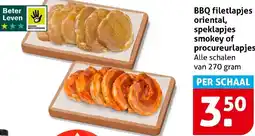 Hoogvliet BBQ filetlapjes oriental, speklapjes smokey of procureurlapjes aanbieding