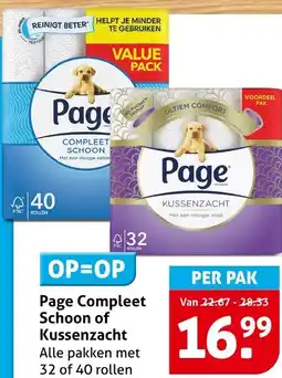 Hoogvliet Page Compleet Schoon of Kussenzacht aanbieding