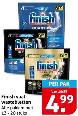 Hoogvliet Finish vaatwastabletten aanbieding