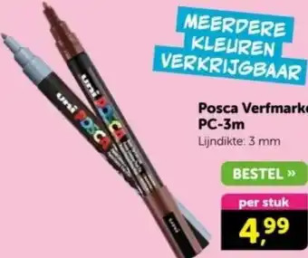 Boekenvoordeel Posca Verfmarker PC-3m aanbieding