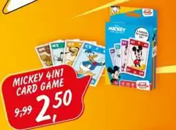 Boekenvoordeel MICKEY 4IN1 CARD GAME aanbieding