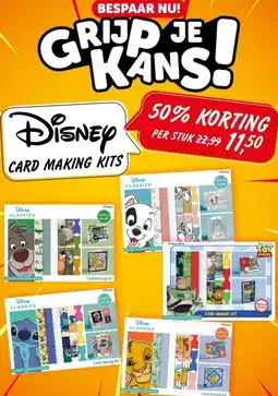 Boekenvoordeel DISNEY CARD MAKING KITS aanbieding
