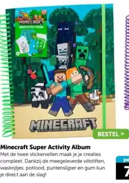 Boekenvoordeel Minecraft Super Activity Album aanbieding