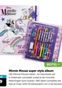 Boekenvoordeel Minnie Mouse super style album aanbieding