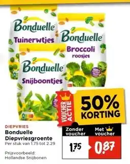Vomar Voordeelmarkt DIEPVRIES Bonduelle Diepvriesgroente aanbieding