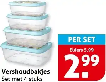 Hoogvliet Vershoudbakjes aanbieding