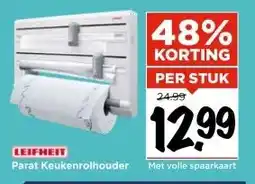 Vomar Voordeelmarkt LEIFHEIT Parat Keukenrolhouder aanbieding