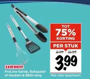 Vomar Voordeelmarkt LEIFHEIT ProLine Garde, Bakspatel of Keuken-& BBQ-tang aanbieding