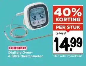Vomar Voordeelmarkt LEIFHEIT Digitale Oven- & BBQ-thermometer aanbieding