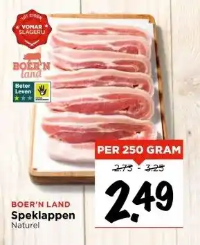 Vomar Voordeelmarkt BOER'N LAND Speklappen aanbieding