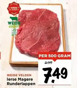 Vomar Voordeelmarkt WEIDE VELDEN lerse Magere Runderlappen aanbieding