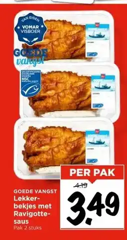 Vomar Voordeelmarkt GOEDE VANGST Lekker- bekjes met Ravigottesaus aanbieding