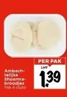 Vomar Voordeelmarkt Ambach- telijke Shoarma- broodjes aanbieding