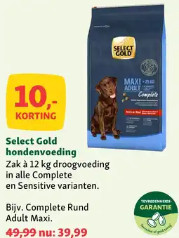 Maxi Zoo Select Gold hondenvoeding aanbieding
