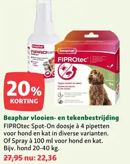 Maxi Zoo Beaphar vlooien en tekenbestrijding aanbieding
