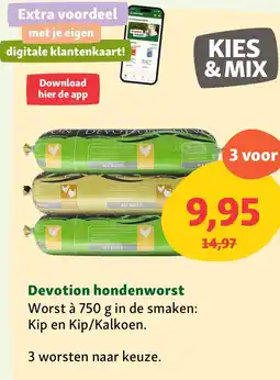 Maxi Zoo Devotion hondenworst aanbieding