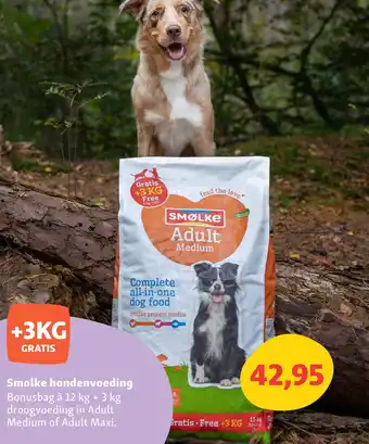 Maxi Zoo Smolke hondenvoeding aanbieding