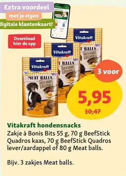 Maxi Zoo Vitakraft hondensnacks aanbieding