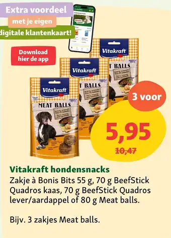 Maxi Zoo Vitakraft hondensnacks aanbieding