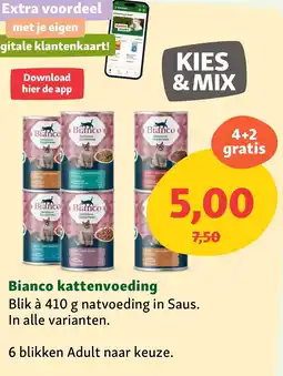 Maxi Zoo Bianco kattenvoeding aanbieding