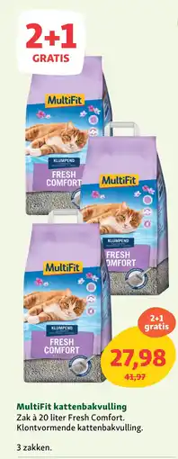 Maxi Zoo MultiFit kattenbakvulling aanbieding