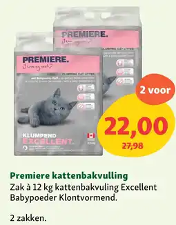 Maxi Zoo Premiere kattenbakvulling aanbieding