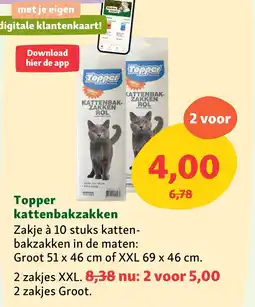 Maxi Zoo Topper kattenbakzakken aanbieding