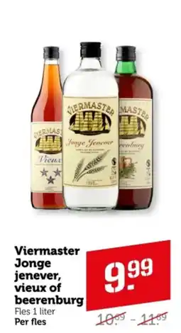 Coop Viermaster Jonge jenever, vieux of beerenburg aanbieding