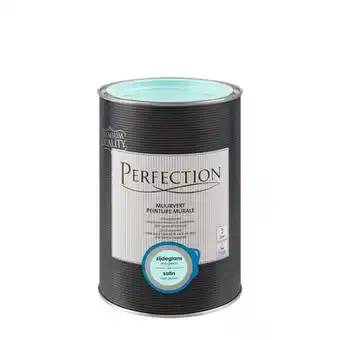 Praxis Perfection muurverf Ultradekkend zijdeglans sea green 1L aanbieding