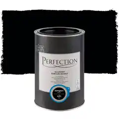 Praxis Perfection muurverf Ultradekkend zijdeglans zwart 1L aanbieding