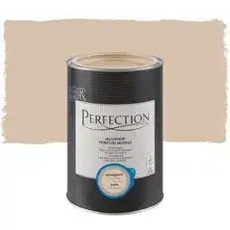 Praxis Perfection muurverf Ultradekkend zijdeglans basic beige 1L aanbieding