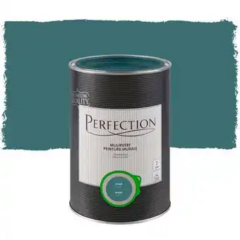 Praxis Perfection ultradekkende muurverf Jade mat 1L aanbieding