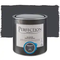 Praxis Perfection muurverf Ultradekkend zijdeglans antraciet 2,5L aanbieding