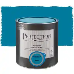Praxis Perfection muurverf Ultradekkend zijdeglans petrol blue 2,5L aanbieding